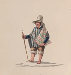 Mężczyzna peruwiański, z grupy rysunków przedstawiających strój peruwiański, ok. 1900 r. 1848.