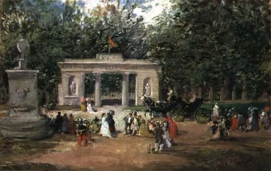 Brama Ogrodów Botanicznych w Madrycie z Muzeum Prado