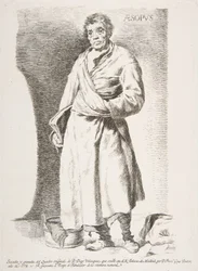 Ezop Aesopus, z Etchings po Velazquez, 1778.