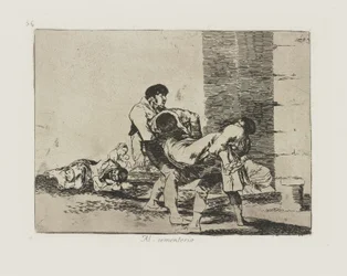 Na cmentarz. (Na cmentarz.), pl. 56 z cyklu Katastrofy wojny