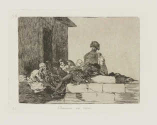 Na próżno krzyki. (Odwołania są daremne.), pl. 54 z cyklu Katastrofy wojny
