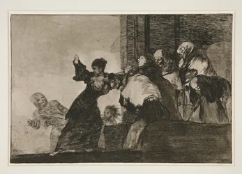 Disparate pobre (Poor Folly), pl. 11 z serii Los proverbios