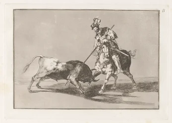 El Cid Campeador przebija innego byka (The Cid Campeador przebija innego byka), płyta 11 z La tauromaquia