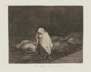 Łóżka śmierci. (Łóżka Śmierci.), pl. 62 z cyklu Katastrofy wojny