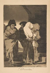 Płyta 22 z Los Caprichos: Biedne dziewczynki! Probrecitas!, 1799, odcisk pośmiertny.