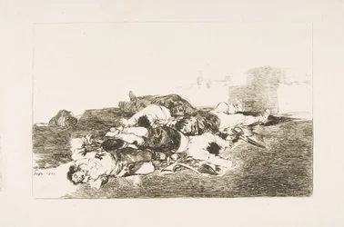 Tablica 22 z Katastrof wojny Los Desastres de la Guerra: Jeszcze gorzej. Zarówno i..., 1810.