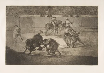Tablica 29 Tauromachii: Pepe Illo przechodzący recorte., 1816.