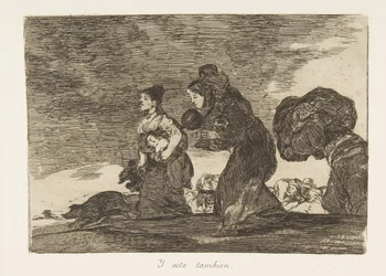 Tablica 45 z The Disasters of War Los Desastres de la Guerra: And t..., 1810, wydanie 1863.