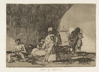 Tablica 57 z The Disasters of War Los Desastres de la Guerra: Th..., 1811-12 opublikowana w 1863 r.
