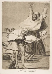 Tablica 80 z Los Caprichos: Czas Ya es hora., 1799.