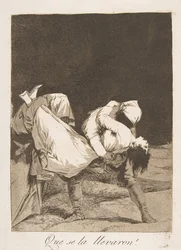 Płyta 8 z Los Caprichos: Zabrali ją! Zabrali ją!, 1799.