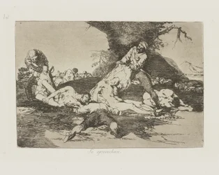 Se aprovechan. (Korzystają z nich.), pl. 16 z cyklu Los desastres de la guerra (Klęski wojny)