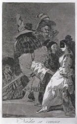 193-0082106 Nikt nie zna siebie, plansza 6 „Los caprichos”, wyd. 1799 (akwaforta)