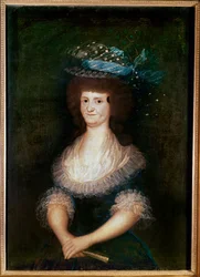 Królowa Maria Luiza Teresa Parmeńska, królowa Hiszpanii i żona Karola IV (obraz na płótnie)