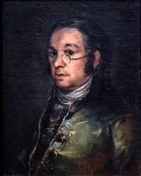 Autoportret w okularach, około 1800 (olej na płótnie)