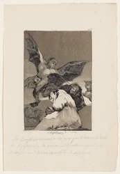 Soplones, talerz z „Los Caprichos”, 1799