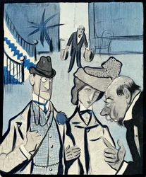 Angielska para meldująca się we francuskim hotelu, 1903