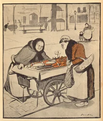 Wydaje mi się to trochę drogie, z LAssiette au Beurre, 8 marca 1902 (kolorowe grawerowanie)