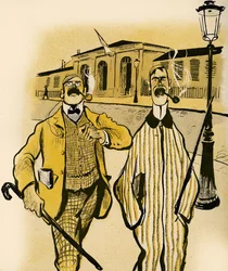 Dwóch Anglików przechodzi obok kostnicy, 1903