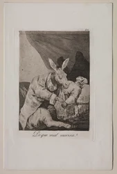 Caprichos: Z jakiego złego umrze, c. 1798.