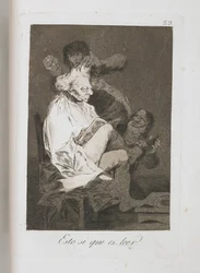 Talerz z Los Caprichos, 1797-1798