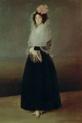 Portret hrabiny Carpio (1757-95), markizy de la Solana, około 1793