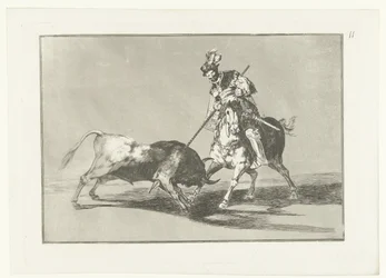 Rodrigo Diaz de Vivar Verwondt een stier El Cid Campeador przebija kolejnego byka Stierenvechten (tytuł serii) Walka byków (tytuł serii)