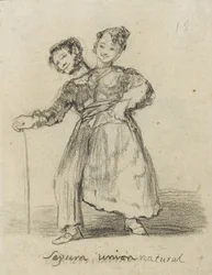 Segura Union Natural, 1819-28 (czarna kreda na papierze)