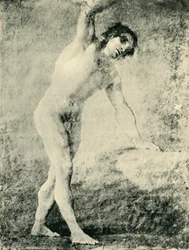 Stojący akt męski, 1789, 1943.