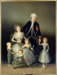Książę Osuny, Piotr z Alkantary i jego rodzina. Obraz Francisco de Goya i Lucients (1746-1828). 1788. niedz. 2,25x1,74 m Madryt. Muzeum Prado. - portret księcia Osuny, Pedro Telez Girona (1755-1807); jego żona, księżna księżna