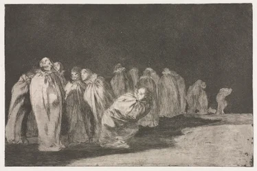 Przysłowia: mężczyźni w workach, 1864.