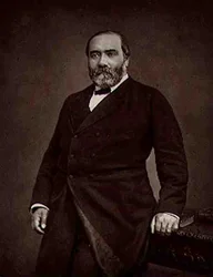 Francois Sarcey de Suttieres (1827-99), z „Galerie Contemporaine”, c.1874-78 (zdjęcie czarno-białe)
