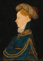 Portret profilowy damy, ok. 1410 (olej na płycie)