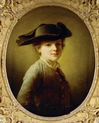 Jeune garcon au tricorne - młody chłopak w trójrożnym kapeluszu ...