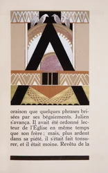 Ilustracja z „Daphne” Alfreda Vigny, lakier Jeana Dunanda (1877-1942)