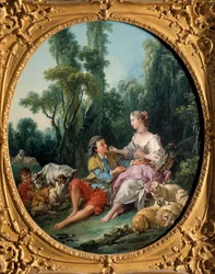 Czy myślą o winogronach? 1746 (olej na płótnie)