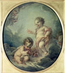 Chrystus i Jan Chrzciciel jako dzieci