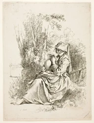 Wieśniaczka z dzbanem