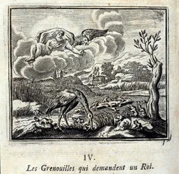 Bajki Jean de La Fontaine (1621-95). Ilustracja François Chauveau (1613-1676). Wydanie z 1728 r.