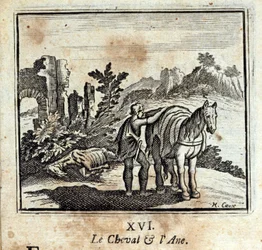 Koń i osioł. Baśnie Jeana de La Fontaine