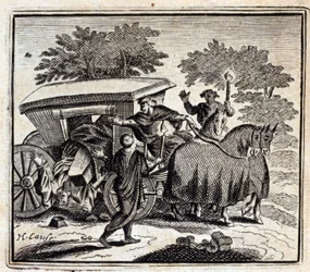 Uzdrowienie i śmierć. Bajki Jean de La Fontaine (1621-95). Ilustracja François Chauveau (1613-1676). Wydanie z 1728 r.