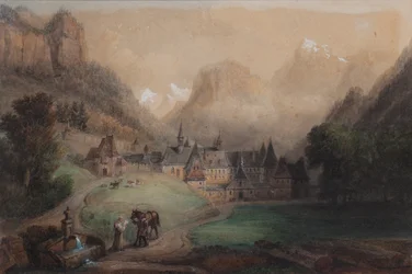 La Grande Chartreuse 1869 (akwarela na papierze)