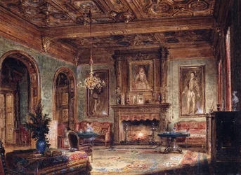 Salon w Château de Marchais, 1852