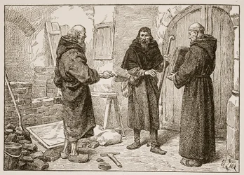 Przyjęcie Lanfranka przez Herlwina, ilustracja z 