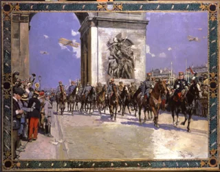Historia. Francja. Pierwsza wojna światowa. Parada Zwycięstwa w Paryżu, 4 lipca