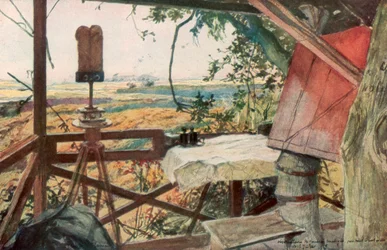 Punkt obserwacyjny generała Mangina, 18 lipca 1918, Villers-Cotterets, Aisne, Francja, 1926.