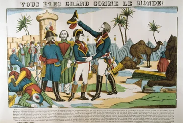 Napoleon i generał Kleber na wyprawie do Egiptu, 1798, c1835