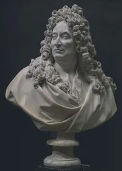 Popiersie portretowe Nicolasa Boileau (1636-1711) (marmur)