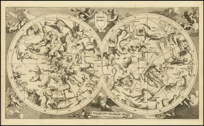 Mapa nieba z 1720 roku - Hemel Globe. Coeli Enarrant Gloriam Dei