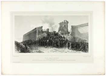 Szturm na bastion nr 8, z Pamiątek Włoch: Wyprawa Rzymska